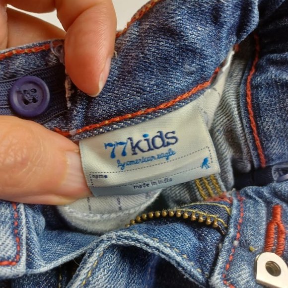 Seventy Seven  Kids Jeans -  American Eagle - 3T - Distressed - Carpenter - EUC - Picture 4 of 10
